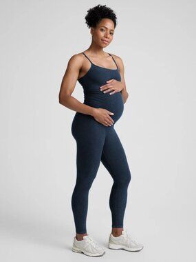 Beyond the Bump Yoga Spacedye Uplevel Maternity Jumpsuit L